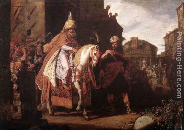 Pieter Lastman The Triumph of Mordecai